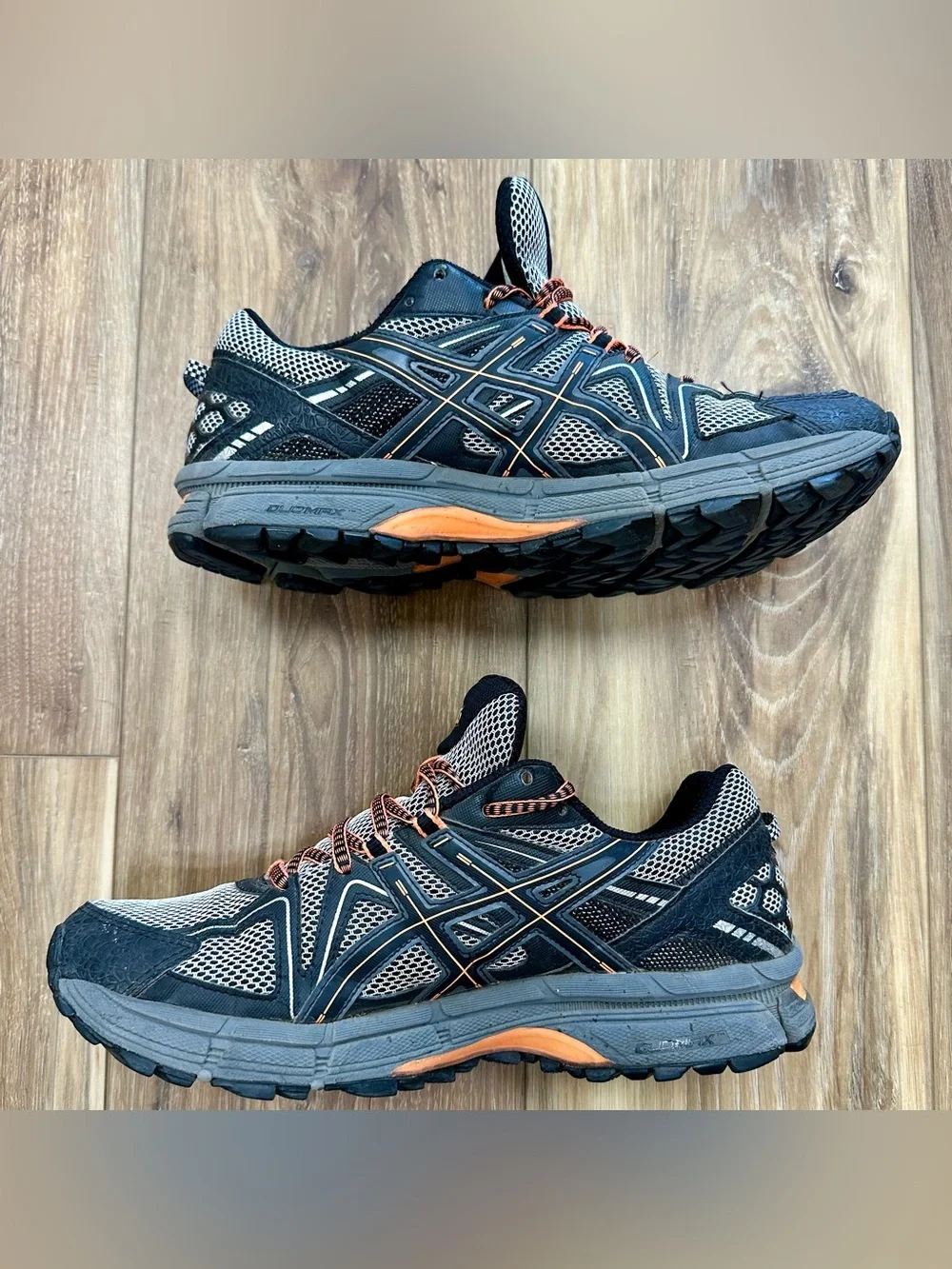 Asics Gel-Kahana 8 Trail Running Shoes T6L0N, Black Orange, Men’s 8.5